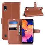 Custodia portafoglio in pelle Litchi per Galaxy A10