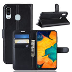 Custodia portafoglio in pelle per Galaxy A30 con slot carte