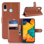 Custodia portafoglio in pelle per Galaxy A30 con slot carte