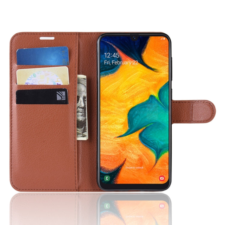 Custodia portafoglio in pelle per Galaxy A30 con slot carte