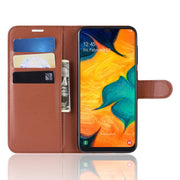 Custodia portafoglio in pelle per Galaxy A30 con slot carte