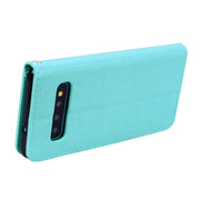 Custodia portafoglio in pelle PU rosa per Galaxy S10 Plus