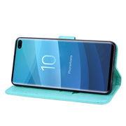 Custodia portafoglio in pelle PU rosa per Galaxy S10 Plus