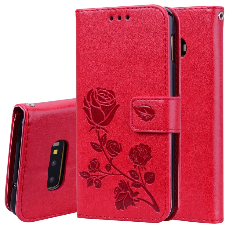 Custodia portafoglio in pelle PU rosa per Galaxy S10e