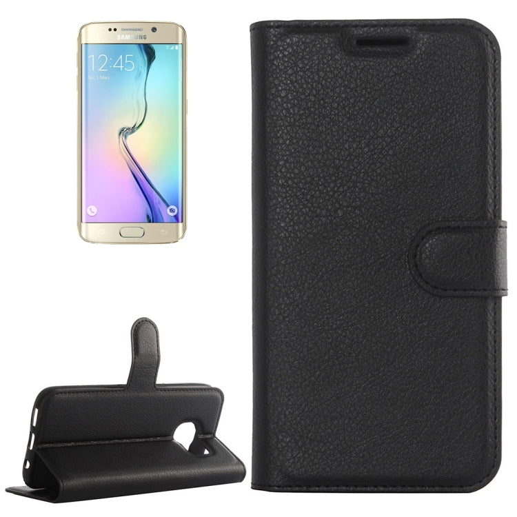 Custodia portafoglio in pelle per Galaxy S6 Edge