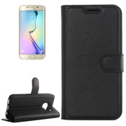 Custodia portafoglio in pelle per Galaxy S6 Edge