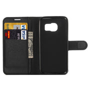 Custodia portafoglio in pelle per Galaxy S6 Edge