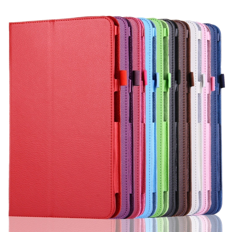 Per Galaxy Tab A 10.1 / T580 Custodia in pelle con vibrazione orizzontale magnetica con texture litchi con supporto e funzione di sospensione/sveglia, For Galaxy Tab A 10.1 (2016), For Galaxy Tab A 10.1 (2016) / T580, Galaxy Tab A 10.1 (2016)