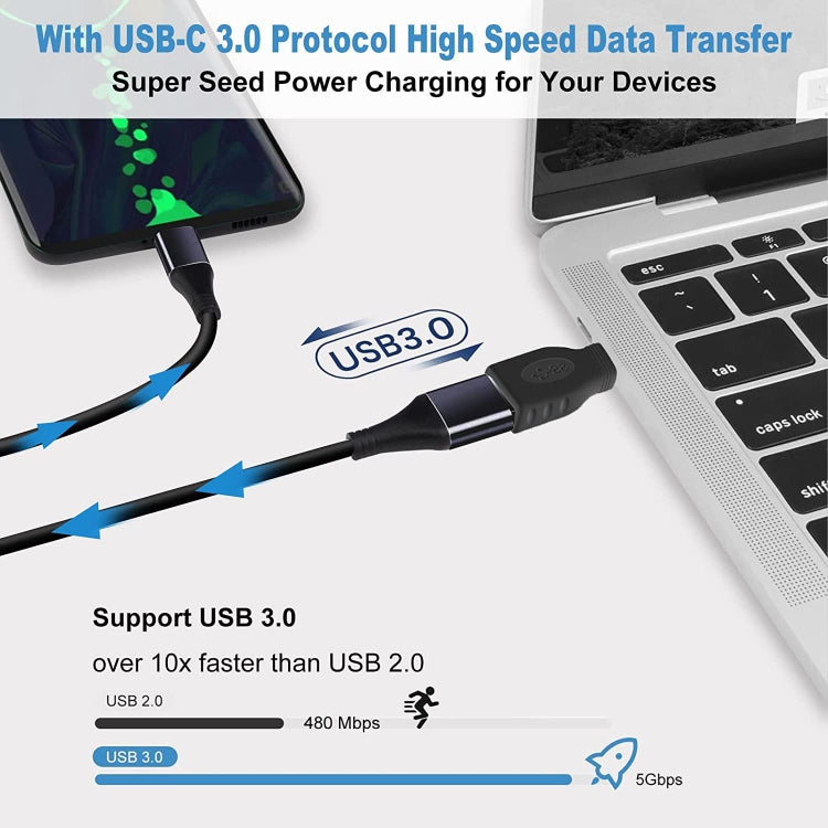 Adattatore OTG USB-C maschio a USB 3.0 femmina
