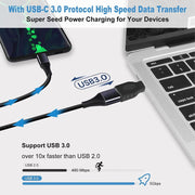 Adattatore convertitore OTG da USB-C/Tipo-C maschio a USB 3.0 femmina