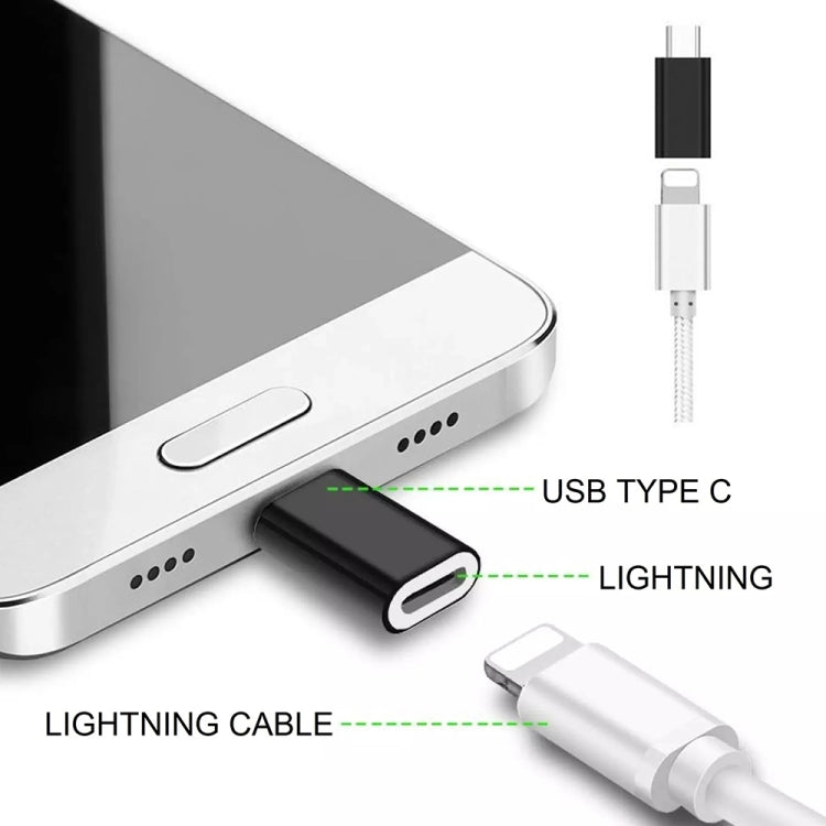 Adattatore 8 pin femmina a USB-C maschio per dispositivi Apple