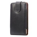 Custodia smartphone in vera pelle 5,5" con clip girevole