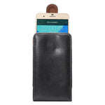Custodia smartphone in vera pelle 5,5" con clip girevole