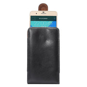 Custodia smartphone in vera pelle 5,5" con clip girevole