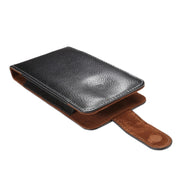 Custodia smartphone in vera pelle 5,5" con clip girevole