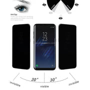 Pellicola vetro temperato 9H privacy per Galaxy S8+ 3D curva
