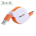 Cavo ricarica retrattile USB-C a USB 1m 2A in rame