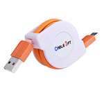 Cavo ricarica retrattile USB-C a USB 1m 2A in rame