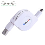 Cavo ricarica retrattile USB-C a USB 1m 2A in rame