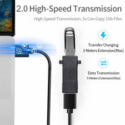 Adattatore convertitore estensore connettore USB 2.0 femmina a USB 2.0 femmina, USB 2.0