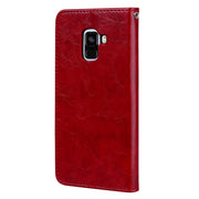 Custodia portafoglio in pelle per Galaxy A8 2018