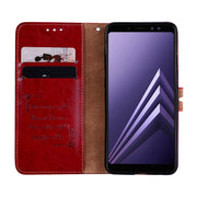 Custodia portafoglio in pelle per Galaxy A8 2018
