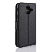 Custodia portafoglio in pelle per Galaxy A6 (2018)