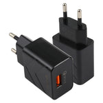 Caricabatterie rapido USB QC3.0 18W con spina europea