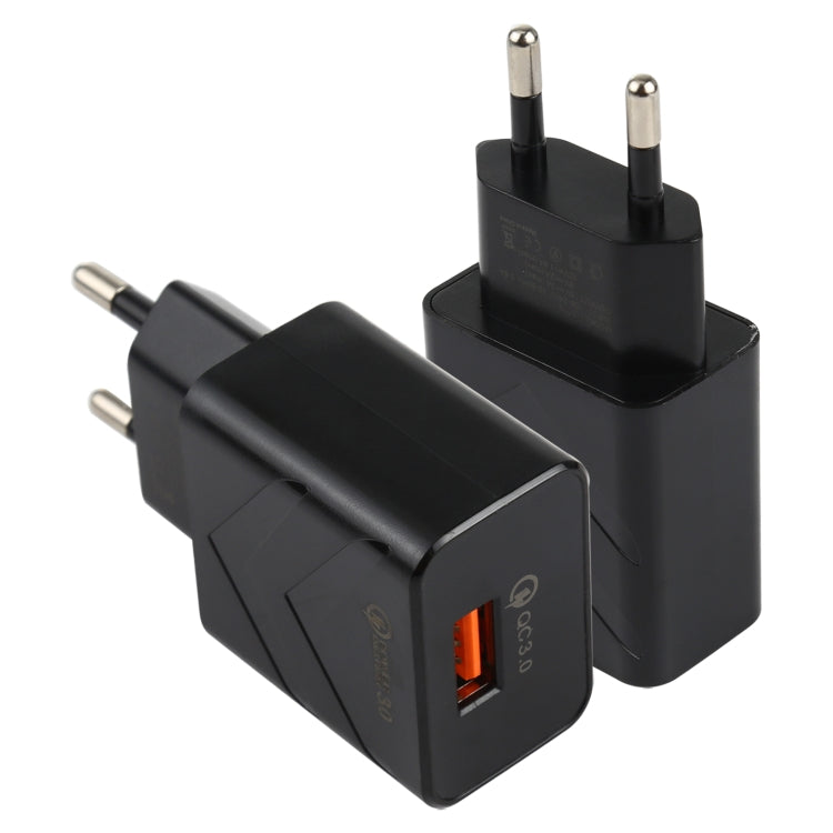 Caricabatterie rapido USB QC3.0 18W con spina europea