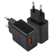 Caricabatterie da viaggio rapido USB a porta singola LZ-715 18 W QC3.0, spina europea, EU Plug