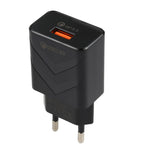 Caricabatterie rapido USB QC3.0 18W con spina europea