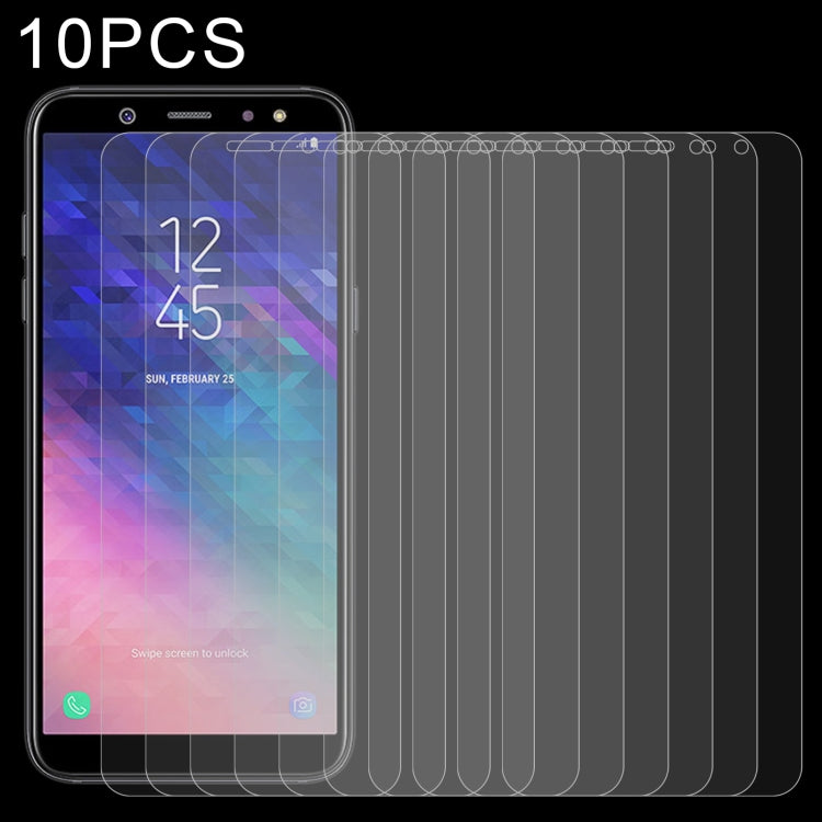 Pellicola vetro temperato 0,26 mm per Galaxy A6 2018 10 pezzi