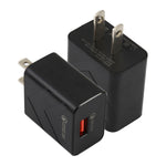 Caricabatterie da viaggio rapido USB 18W QC3.0 US Plug