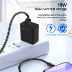 Caricabatterie da viaggio rapido USB 18W QC3.0 US Plug