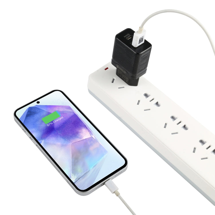 Caricatore rapido USB-C 20W QC 3.0 con presa europea
