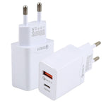 Caricatore rapido USB-C 20W QC 3.0 con presa europea