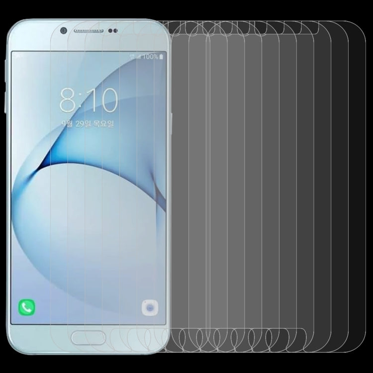 Pellicola in vetro temperato per Galaxy A8 2016 10 pezzi