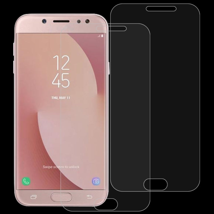 Pellicola vetro temperato 0,26 mm 9H per Galaxy J7 Pro 2 pezzi
