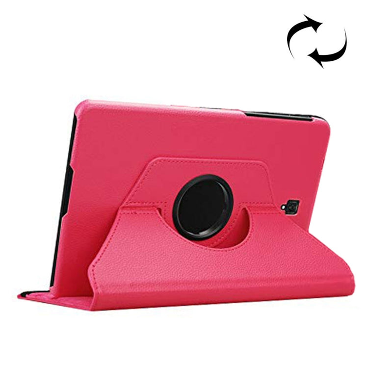 Custodia in pelle con rotazione orizzontale con trama litchi e rotazione di 360 gradi per Galaxy Tab S4 10.5 T830 / T835, con supporto, For Galaxy Tab S4 10.5 T830 / T835