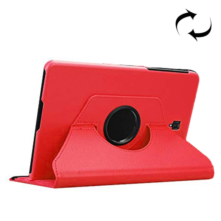 Custodia in pelle con rotazione orizzontale con trama litchi e rotazione di 360 gradi per Galaxy Tab S4 10.5 T830 / T835, con supporto, For Galaxy Tab S4 10.5 T830 / T835