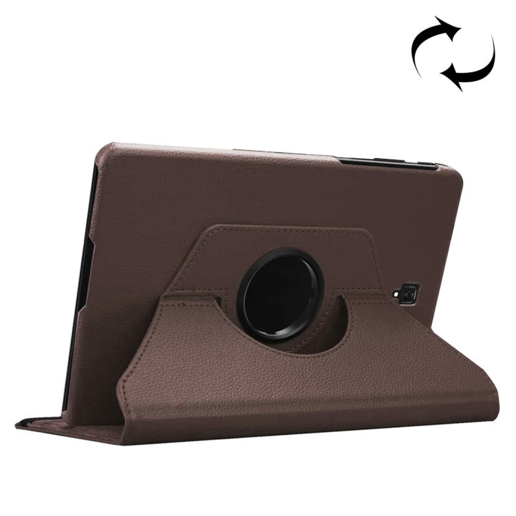 Custodia in pelle con rotazione orizzontale con trama litchi e rotazione di 360 gradi per Galaxy Tab S4 10.5 T830 / T835, con supporto, For Galaxy Tab S4 10.5 T830 / T835