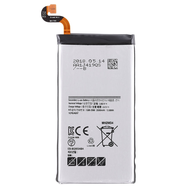 Batteria ricaricabile agli ioni di litio da 3,85 V 3500 mAh per Galaxy S8+, For S8+