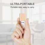 Guscio in alluminio Jack da 3,5 mm Scheda audio USB esterna HIFI Magic Voice Adattatore a 7.1 canali Unità gratuita per computer, desktop, altoparlanti, cuffie, microfono, Aluminum 7.1 Channel Gold