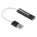 Guscio in alluminio Jack da 3,5 mm Scheda audio USB esterna HIFI Magic Voice Adattatore a 7.1 canali Unità gratuita per computer, desktop, altoparlanti, cuffie, USB Port Grey, USB Port Silver, USB Port Black
