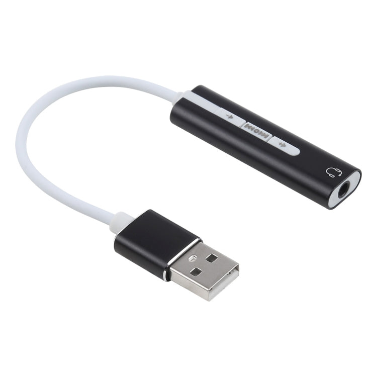 Guscio in alluminio Jack da 3,5 mm Scheda audio USB esterna HIFI Magic Voice Adattatore a 7.1 canali Unità gratuita per computer, desktop, altoparlanti, cuffie, USB Port Grey, USB Port Silver, USB Port Black