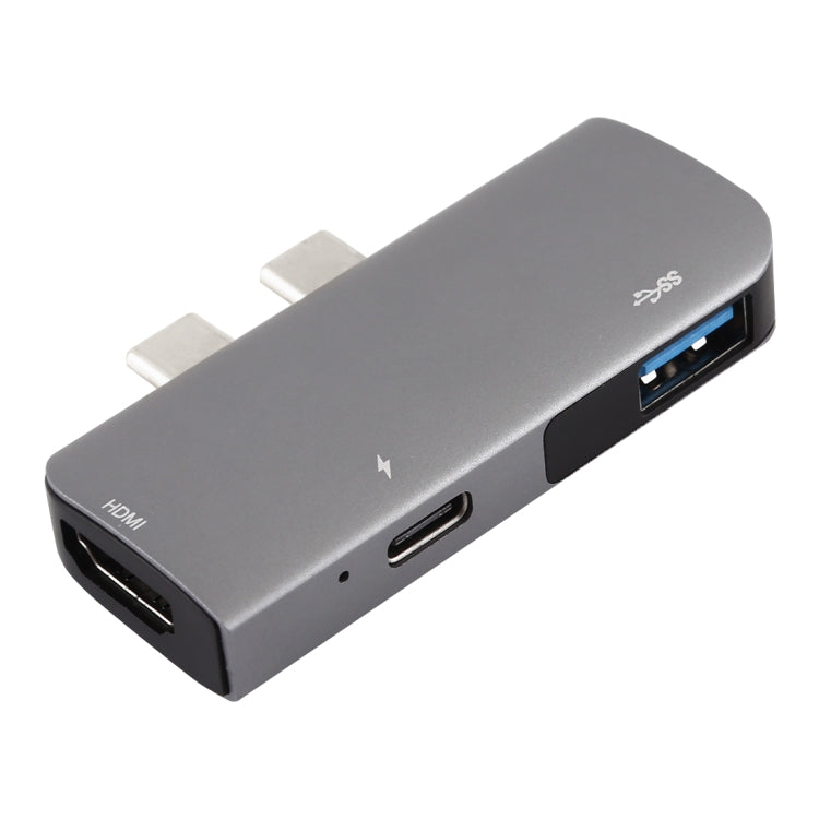 Adattatore Hub USB-C doppia porta con HDMI 4K