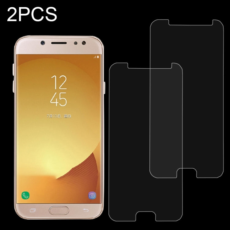 Pellicola vetro temperato 2 pezzi per Galaxy J7 2017 UE