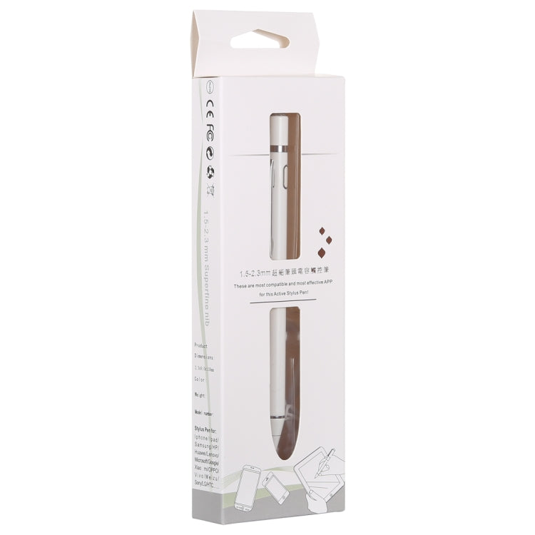 Penna stilo attiva touch screen ricaricabile 1,5-2,3 mm