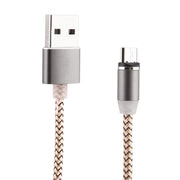 Cavo di ricarica magnetico potente da micro USB a USB 2.0 con rotazione di 360 gradi, 1 m, con indicatore LED