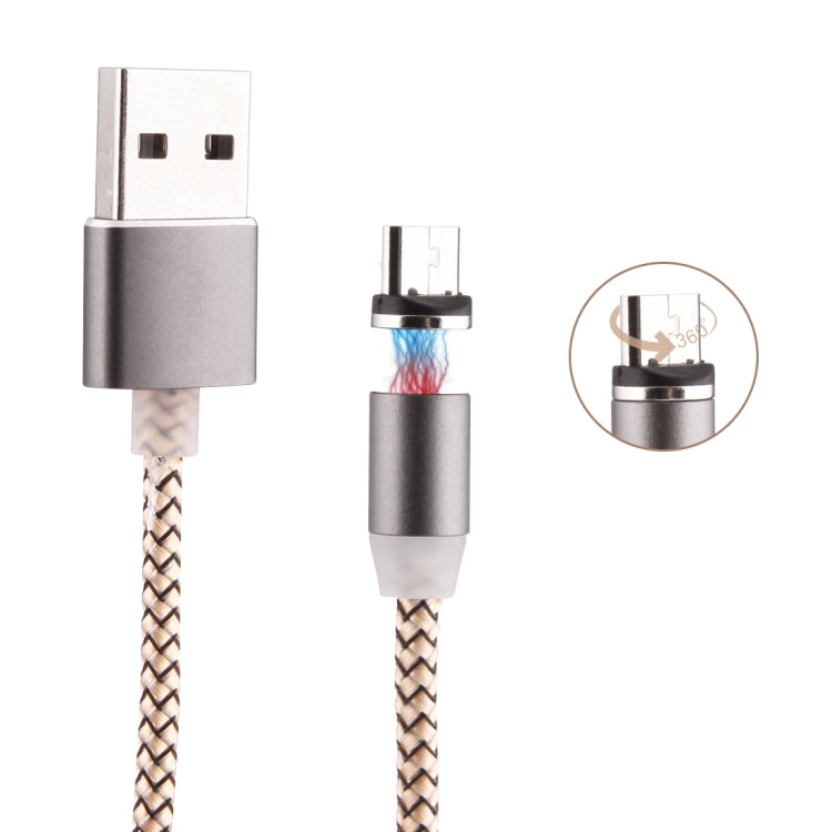 Cavo di ricarica magnetico potente da micro USB a USB 2.0 con rotazione di 360 gradi, 1 m, con indicatore LED